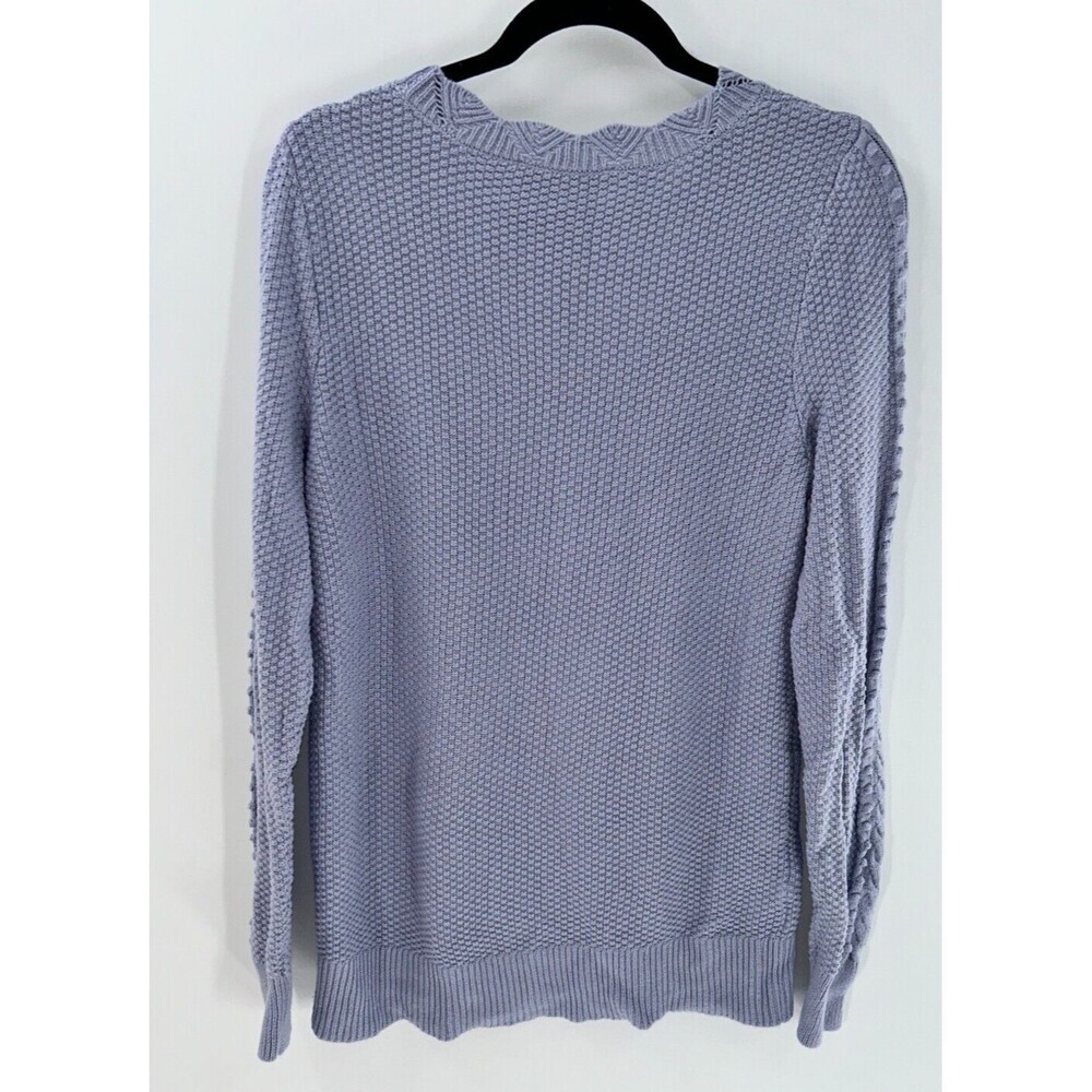 Women's Loft  Scalloped Bobble Sleeve Oversized Pullover Sweater Size S - Picture 7 of 7